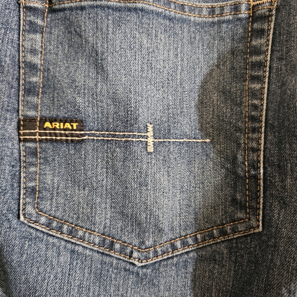 Ariat M4 Rebar Men's Blue Jeans - Picture 6 of 10